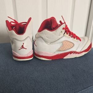 Jordan Kids Sneakers White and Red